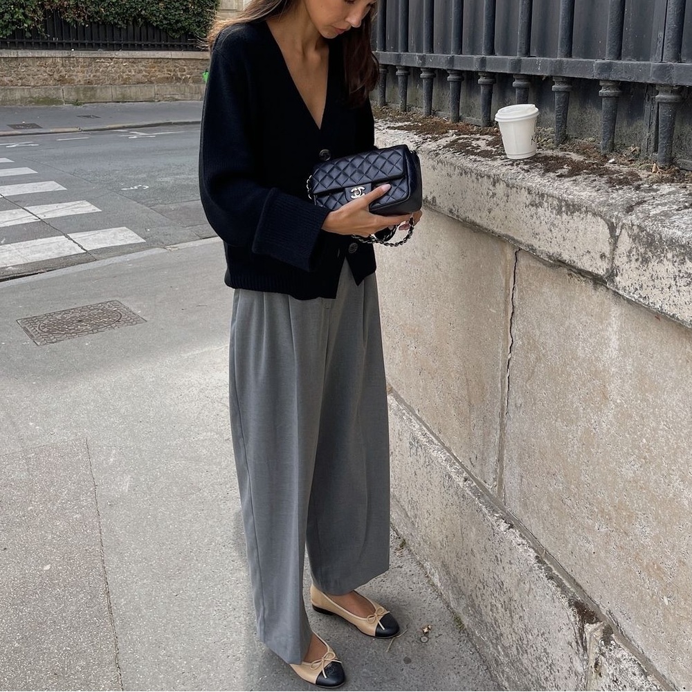 90s Woven Relaxed Fit High Waisted Pleated Neon Sportswear Trousers - Gray - Med